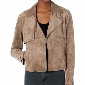 BLANK NYC Faux Suede Crop Jacket NWT sz XS